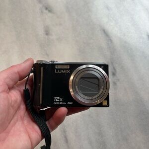 Panasonic Lumix Silver and Black Camera